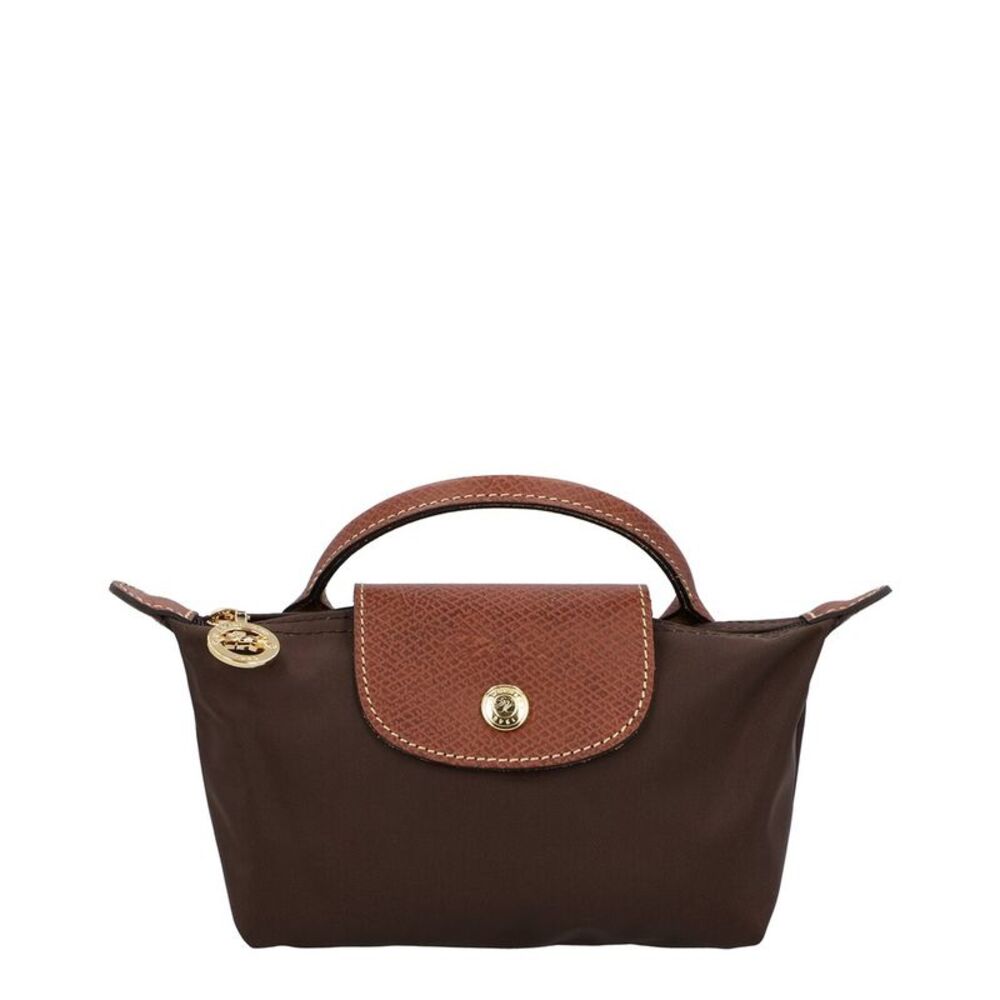 Longchamp Le Pliage Canvas Pochette, Brown